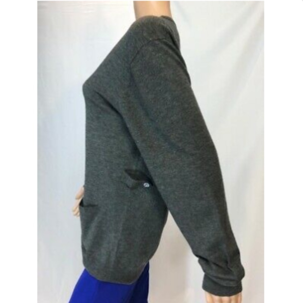 Mauro Grifoni Mens Sweater Cardigan Gray V-Neck 52 - Picture 6 of 12